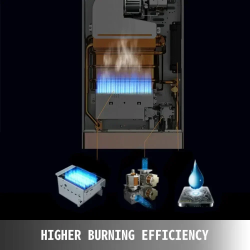 Aquecedor de água a gás VEVOR: Kits de caldeiras portáteis de aço inoxidável