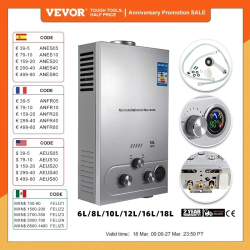 Aquecedor de água a gás VEVOR GLP: aquecimento potente e portátil