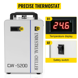 Enfriadores de agua industriales VEVOR para tubos láser de CO2 - CW3000, CW500...