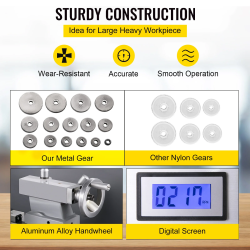 VEVOR 750 W metallisorvi: tarkkuussorvaus, poraus ja kierteitys
