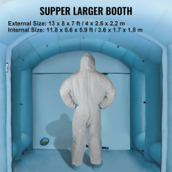 Cabina de pintura inflable VEVOR: cabina de pintura portátil para automóviles