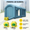 Cabina de pintura inflable VEVOR: cabina de pintura portátil para automóviles