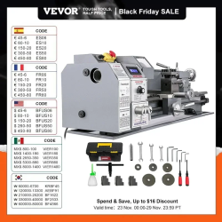 VEVOR Mini Metal Lathe for Precision Machining & Threading