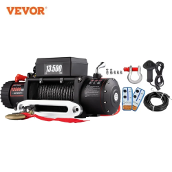 Cabrestante eléctrico VEVOR 13500LB: potente remolque y recuperación