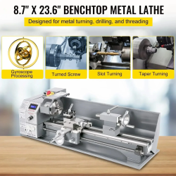 VEVOR Mini Metal Lathe Machine: Powerful & Precise Turning