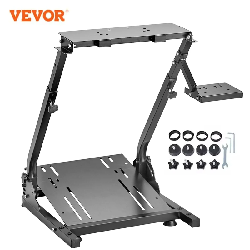 VEVOR Racing Steering Wheel Stand for Sim Racers (Logitech, Thrustm...