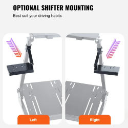 VEVOR Racing Steering Wheel Stand for Sim Racers (Logitech, Thrustm...