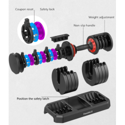 Säädettävät käsipainot (3KG-32KG) - VEVOR Smart Weight kotiharjoitteluun