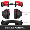 Adjustable Dumbbell Set (52.5LBS) | Gym & Home Fitness
