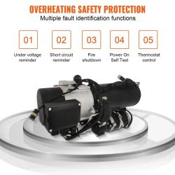 VEVOR 10kW naftové topení pro osobní a nákladní automobily - výkonné nezávislé topení