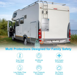 Beztankový ohřívač vody VEVOR: Rychlá a účinná plynová horká voda