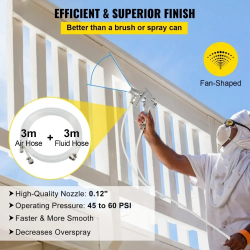 Tlakový rozprašovač barev VEVOR: Profesionální kapacita 10 l