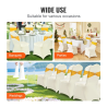 VEVOR Chair Covers: 50 Pack Ivory Stretch Spandex | VEVOR
