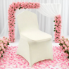 VEVOR Chair Covers: 50 Pack Ivory Stretch Spandex | VEVOR