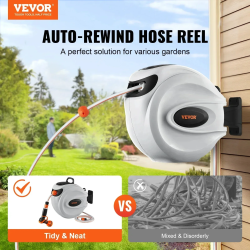 VEVOR Retractable Hose Reel: Organize Your Garden Watering Easily