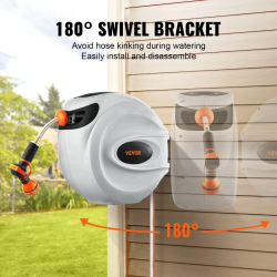 VEVOR Retractable Hose Reel: Organize Your Garden Watering Easily