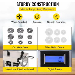 Mini torno de metal VEVOR: roscado preciso para proyectos pequeños
