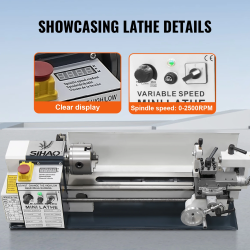 Precyzyjna mini tokarka do metalu: obróbka metali i gwintowanie