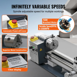 Precyzyjna mini tokarka do metalu: obróbka metali i gwintowanie