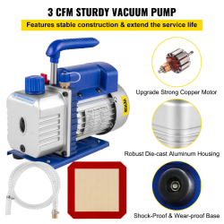 VEVOR 3CFM Vacuum Pump: Home & Auto Refrigeration