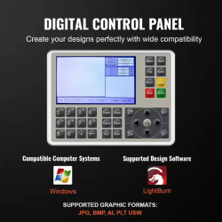 VEVOR 80W CO2 laserkaiverruskone tarkkaan leikkaukseen ja kaiverrukseen