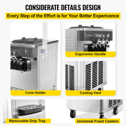 Kaupallinen VEVOR-jäätelökone: tuoretta ja turvottua täydellisyyttä
