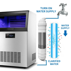 VEVOR Commercial Ice Maker: 60KG/Day Production