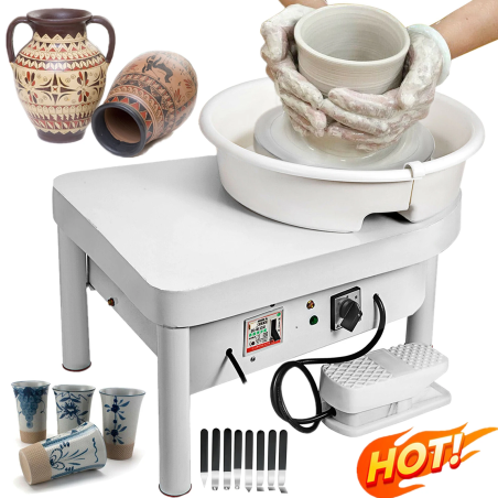 Roda de cerâmica elétrica VEVOR | Máquina de argila cerâmica de 25 cm