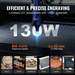 VEVOR CO2 Laser Engraver & Cutter for Wood, Acrylic, Fabric