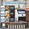 VEVOR Commercial Ice Maker: 270lbs/24hr Cube Ice Production