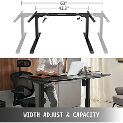 Escritorio eléctrico de pie VEVOR | Altura ajustable y control remoto