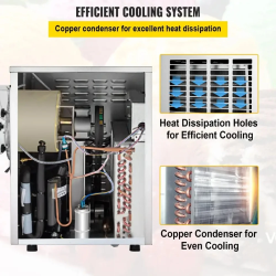 Máquina de Sorvete Comercial VEVOR 1400W - Grande Capacidade