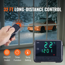VEVOR Car Heater: Diesel Air Heat with Remote & LCD Controller