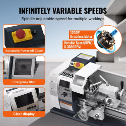 Mini soustruh na kov VEVOR: Výkonné a všestranné obrábění