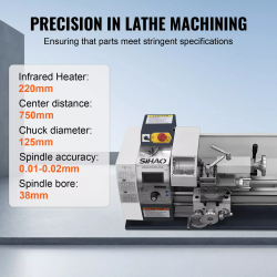 Mini soustruh na kov VEVOR: Výkonné a všestranné obrábění