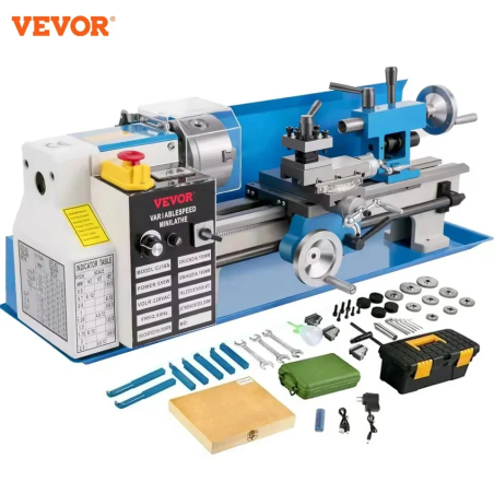 Mini torno de metal VEVOR: mecanizado de precisión para proyectos pequeños