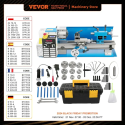 VEVOR Mini Metal Lathe Machine: Precision Turning & Drilling