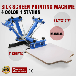 4-Color Silk Screen Printing Press for T-Shirt DIY Printing