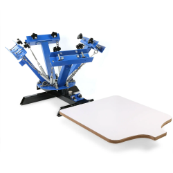 4-Color Silk Screen Printing Press for T-Shirt DIY Printing